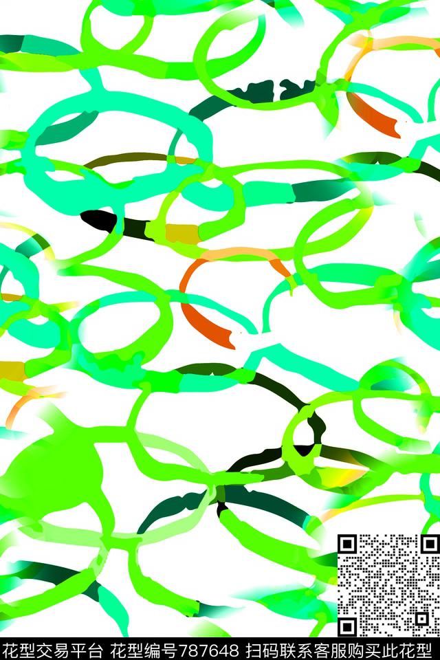 不规则几何圆圈圆形传统印花华亿平台下载（图片编号: 787648） - 瓦栏（Walan）