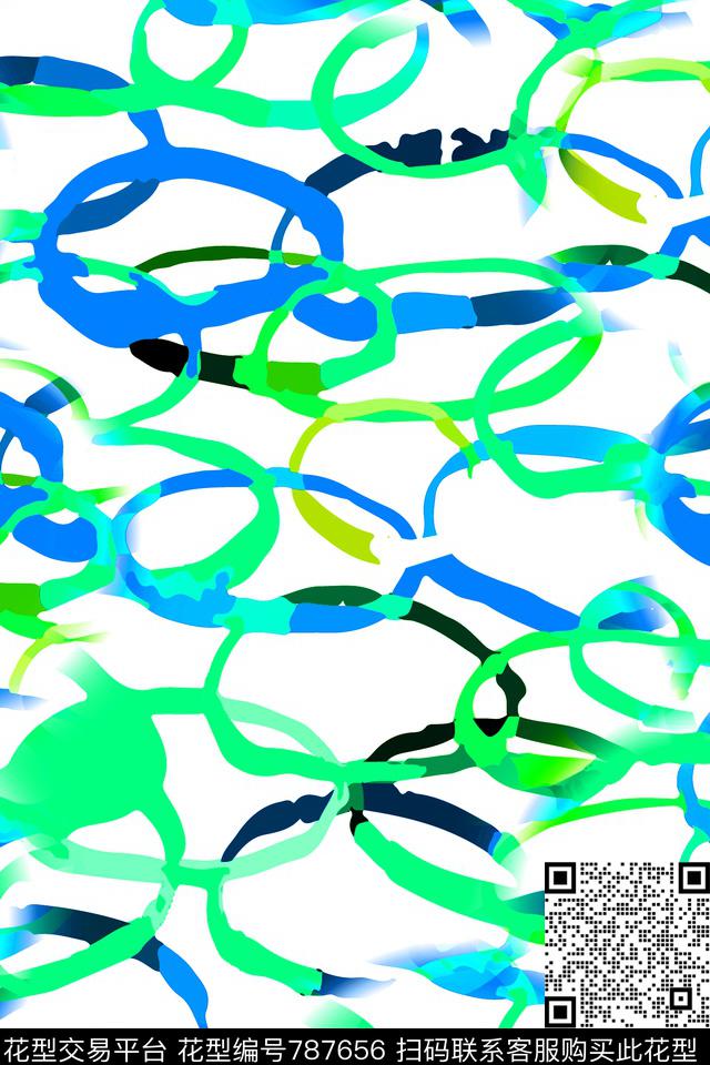 不规则几何圆圈圆形传统印花华亿平台下载（图片编号: 787656） - 瓦栏（Walan）