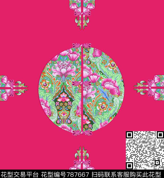 民族风传统纹样传统印花华亿平台下载（图片编号: 787667） - 瓦栏（Walan）