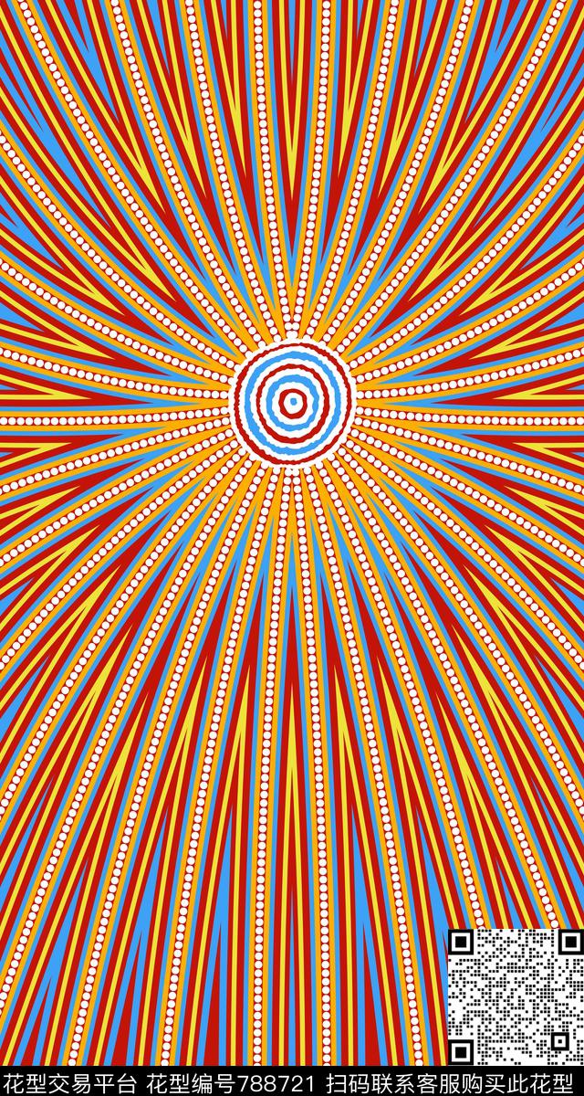 中东华亿平台绚烂的几何花卉中东/迪拜风格服饰纹样传统印花华亿平台下载（图片编号: 788721） - 瓦栏（Walan）