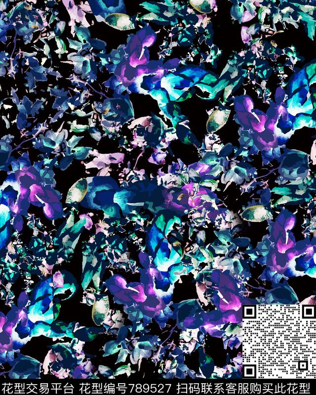 乱花数码炫彩数码印花华亿平台下载（图片编号: 789527） - 瓦栏（Walan）