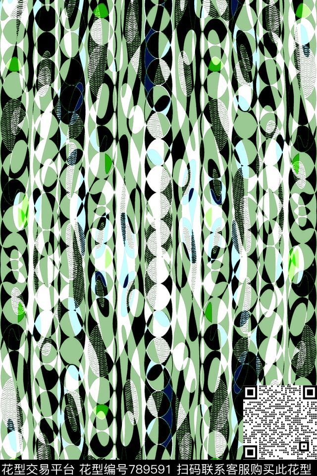 细条纹曲线竖条传统印花华亿平台下载（图片编号: 789591） - 瓦栏（Walan）