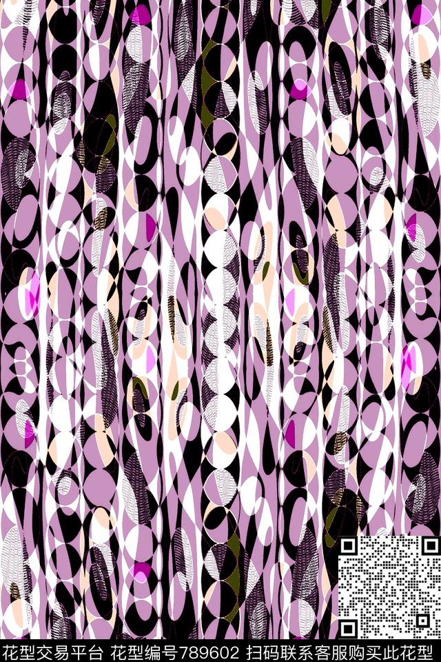 细条纹曲线竖条传统印花华亿平台下载（图片编号: 789602） - 瓦栏（Walan）