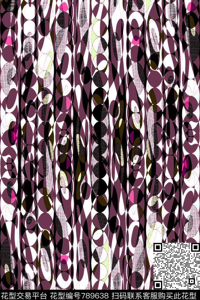 细条纹曲线竖条传统印花华亿平台下载（图片编号: 789638） - 瓦栏（Walan）