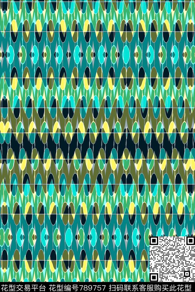 细条纹条子横条传统印花华亿平台下载（图片编号: 789757） - 瓦栏（Walan）