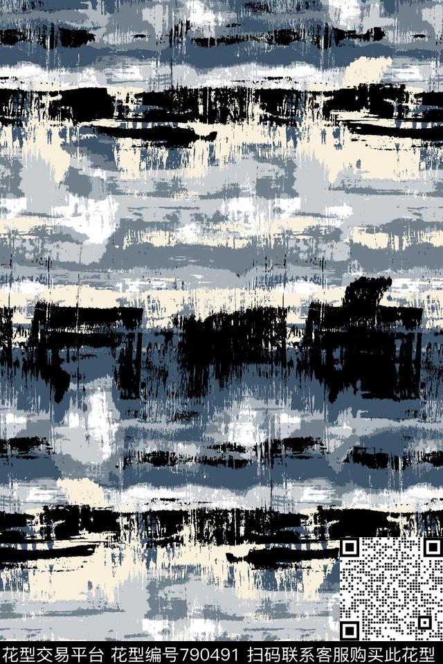 抽象纹理肌理纹理男装华亿平台传统印花华亿平台下载（图片编号: 790491） - 瓦栏（Walan）