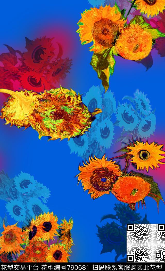 向日葵迷彩披肩沙滩巾数码印花华亿平台下载（图片编号: 790681） - 瓦栏（Walan）