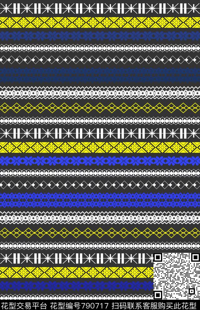 方格菱形色块数码印花华亿平台下载（图片编号: 790717） - 瓦栏（Walan）