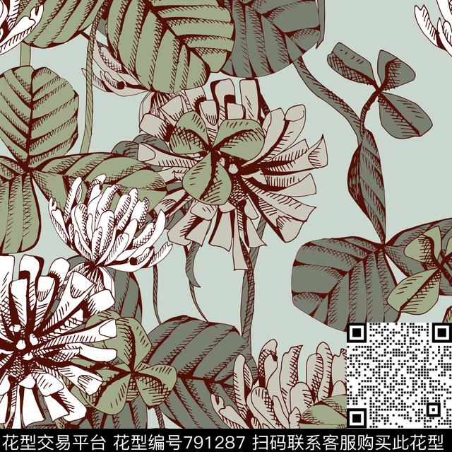 DGdg荷花传统印花华亿平台下载（图片编号: 791287） - 瓦栏（Walan）