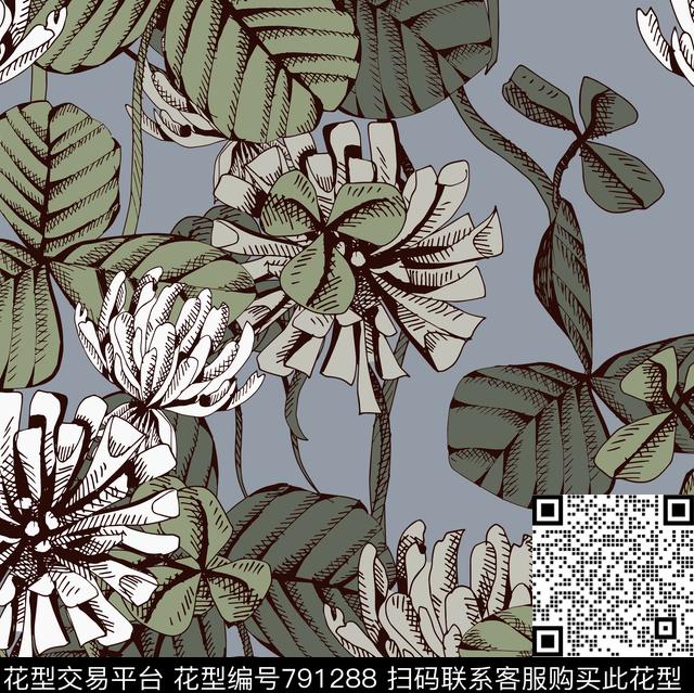 DGdg荷花传统印花华亿平台下载（图片编号: 791288） - 瓦栏（Walan）