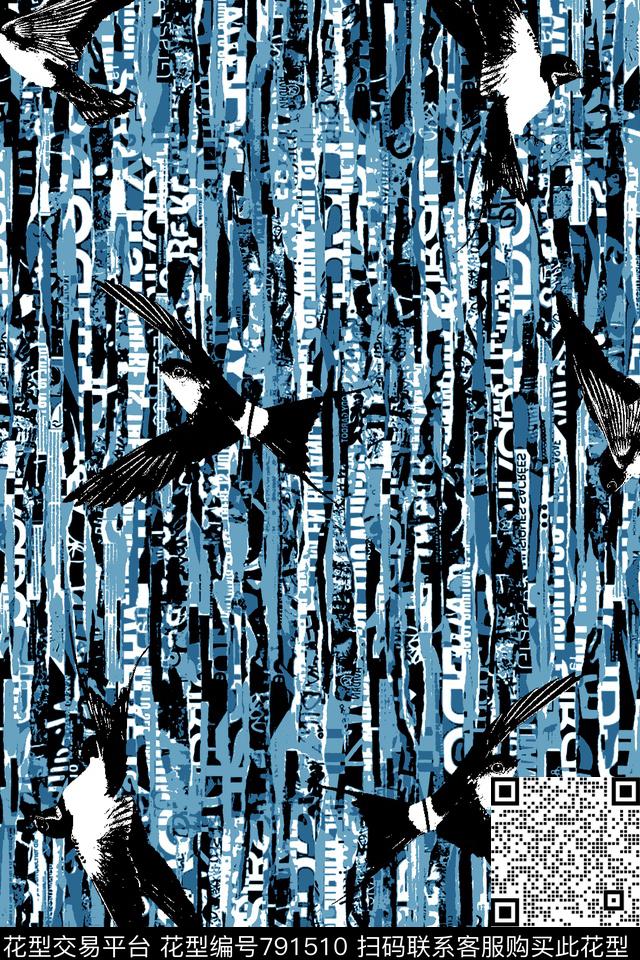 飞鸟几何纹理男装夹克华亿平台数码印花华亿平台下载（图片编号: 791510） - 瓦栏（Walan）