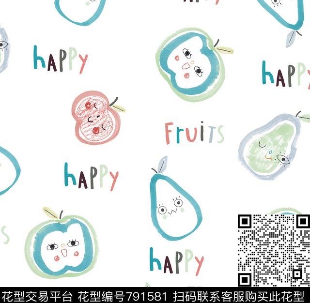 婴童水果卡通传统印花华亿平台下载（图片编号: 791581） - 瓦栏（Walan）
