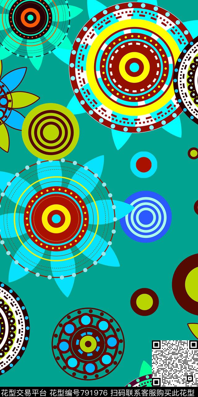 民族风几何传统传统印花华亿平台下载（图片编号: 791976） - 瓦栏（Walan）