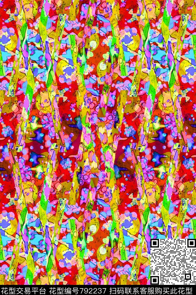 细条纹波浪条纹碎条纹传统印花华亿平台下载（图片编号: 792237） - 瓦栏（Walan）