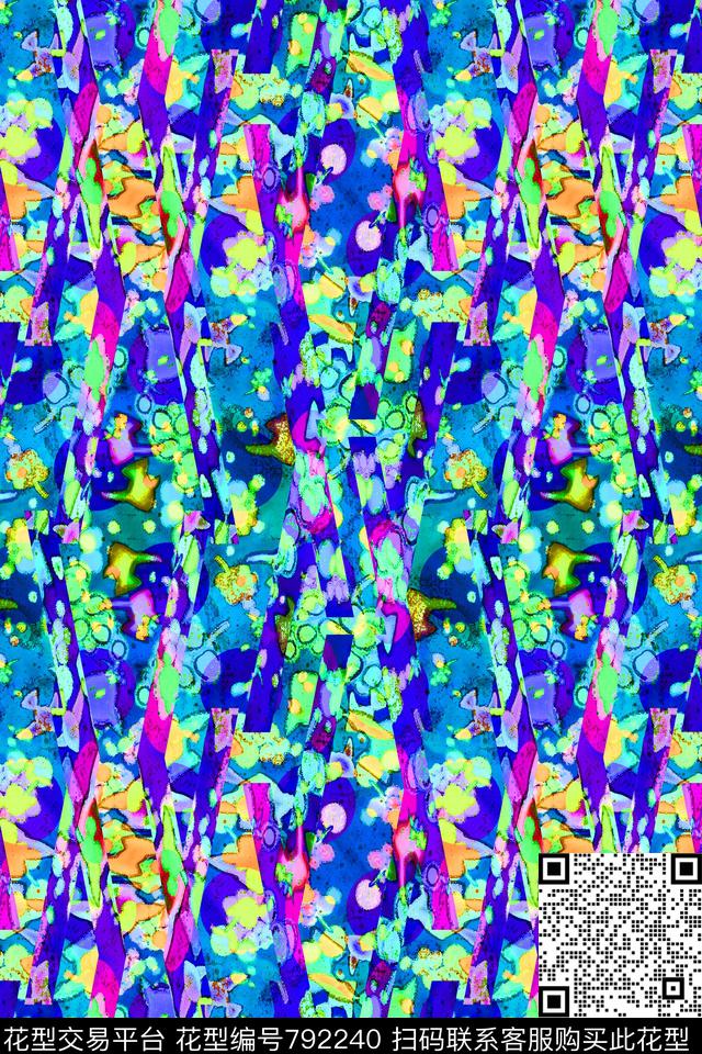 细条纹波浪条纹碎条纹传统印花华亿平台下载（图片编号: 792240） - 瓦栏（Walan）