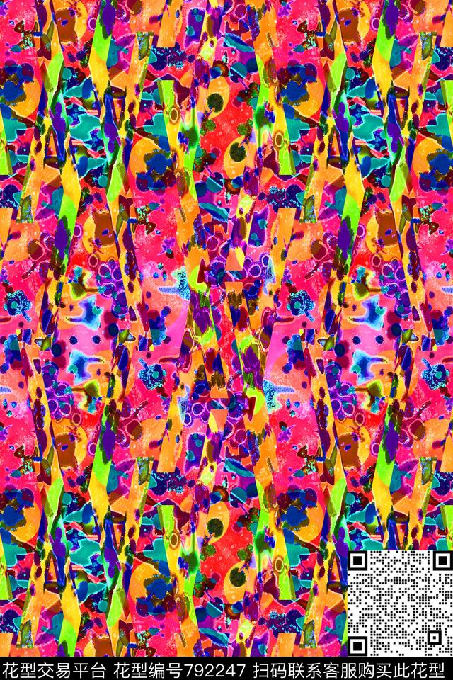 细条纹波浪条纹碎条纹传统印花华亿平台下载（图片编号: 792247） - 瓦栏（Walan）