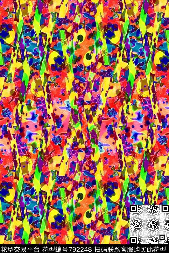 细条纹波浪条纹碎条纹传统印花华亿平台下载（图片编号: 792248） - 瓦栏（Walan）