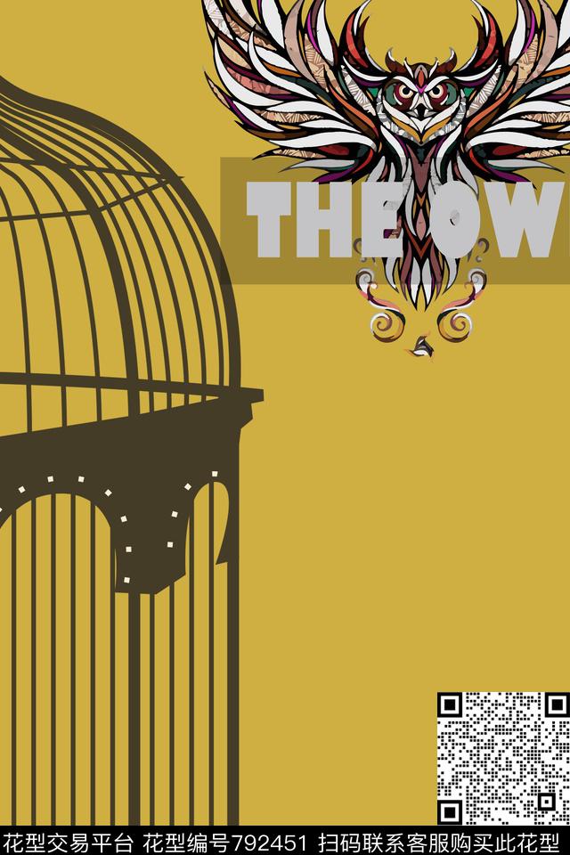 定位英文动物传统印花华亿平台下载（图片编号: 792451） - 瓦栏（Walan）