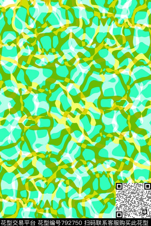 曲线波浪条纹细条纹传统印花华亿平台下载（图片编号: 792750） - 瓦栏（Walan）