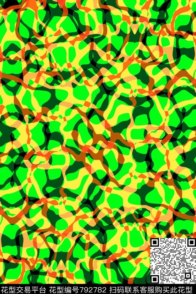 曲线波浪条纹细条纹传统印花华亿平台下载（图片编号: 792782） - 瓦栏（Walan）