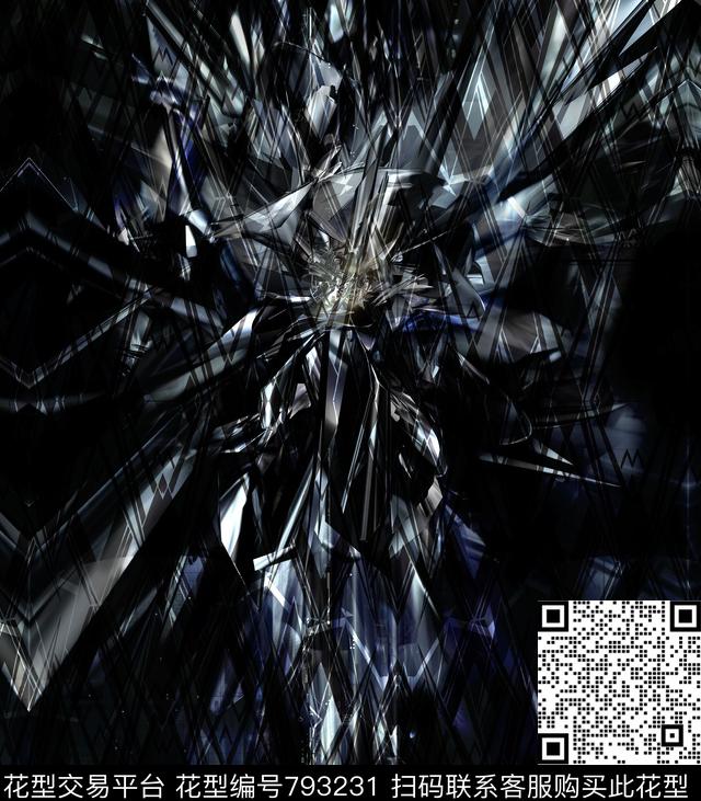 不规则几何几何三角形传统印花华亿平台下载（图片编号: 793231） - 瓦栏（Walan）