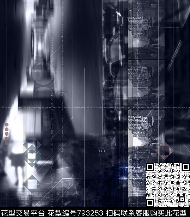 全身印花印花不规则几何传统印花华亿平台下载（图片编号: 793253） - 瓦栏（Walan）