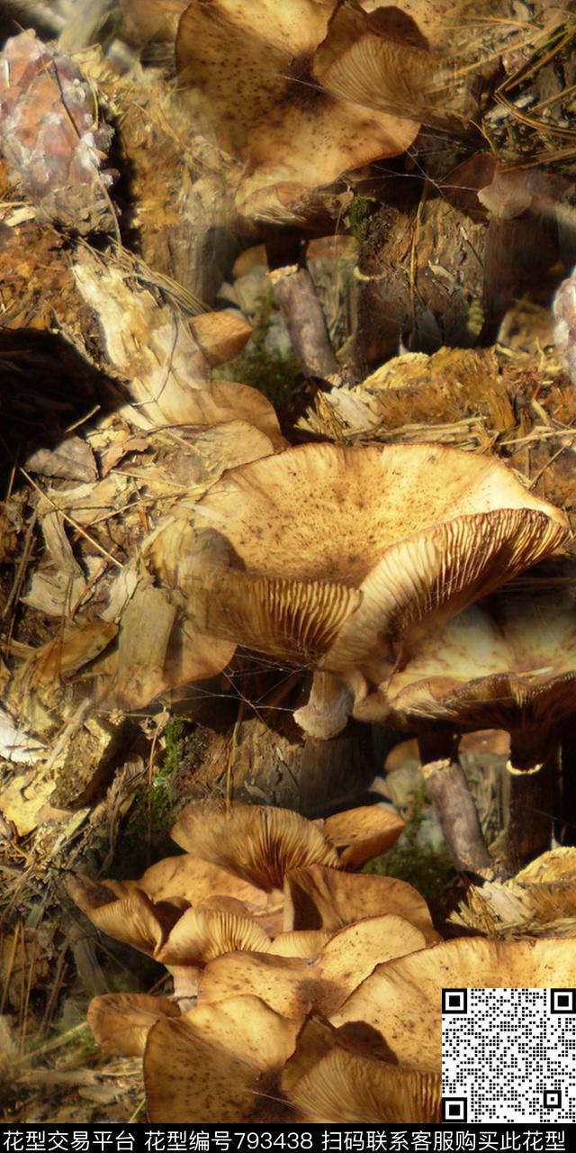 手绘花卉手绘梅花水墨数码印花华亿平台下载（图片编号: 793438） - 瓦栏（Walan）