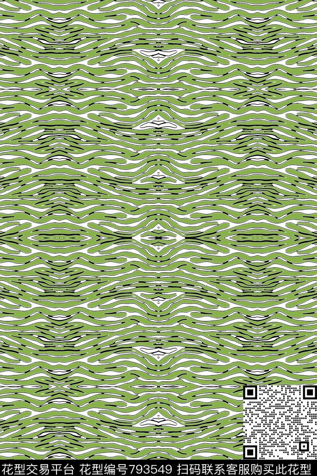 手绘线条笔触条纹混搭条纹图案传统印花华亿平台下载（图片编号: 793549） - 瓦栏（Walan）