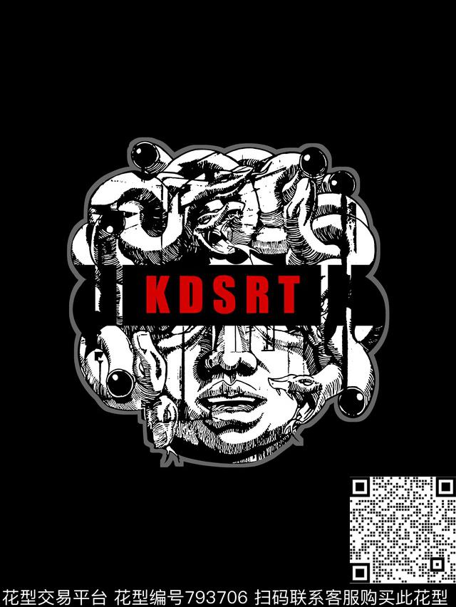 美杜莎头像男装T恤华亿平台抽象手绘T恤印花卫衣加克华亿平台衬衫裤子华亿平台外套华亿平台羽绒服华亿平台时尚潮流潮牌大牌复古英文字欧美高清数码立体传统印花华亿平台下载（图片编号: 793706） - 瓦栏（Walan）