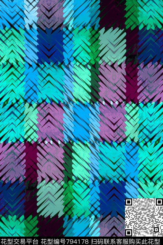 细条纹条子横条传统印花华亿平台下载（图片编号: 794178） - 瓦栏（Walan）