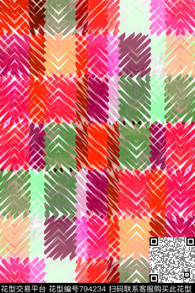 细条纹条子横条传统印花华亿平台下载（图片编号: 794234） - 瓦栏（Walan）