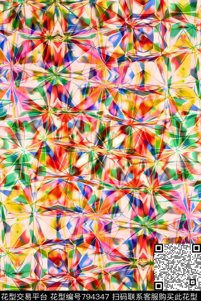 十字菱形不规则几何传统印花华亿平台下载（图片编号: 794347） - 瓦栏（Walan）