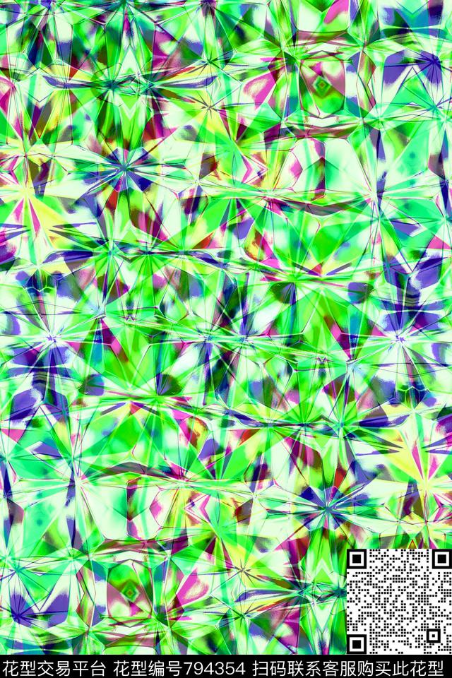 十字菱形不规则几何传统印花华亿平台下载（图片编号: 794354） - 瓦栏（Walan）