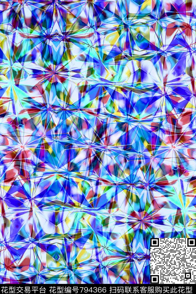 十字菱形不规则几何传统印花华亿平台下载（图片编号: 794366） - 瓦栏（Walan）