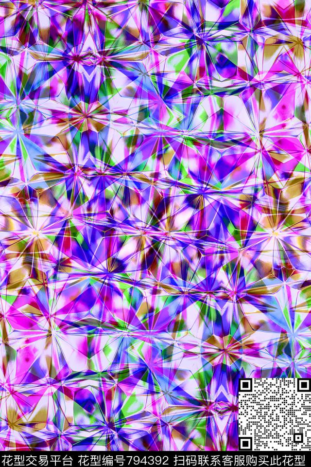 十字菱形不规则几何传统印花华亿平台下载（图片编号: 794392） - 瓦栏（Walan）