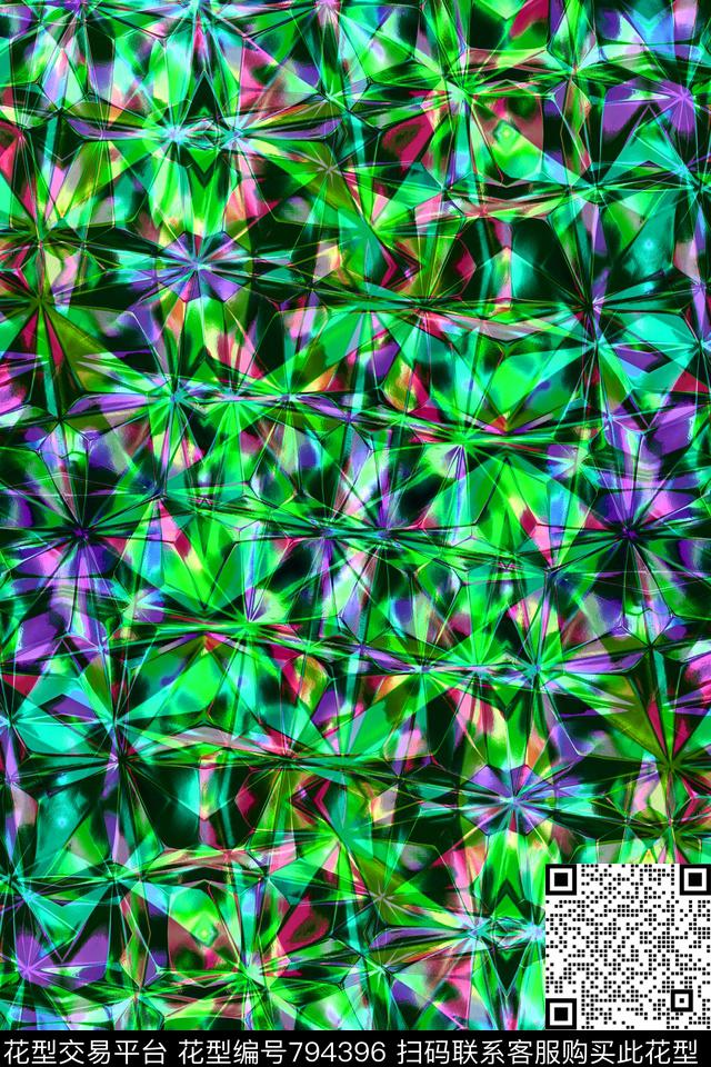 十字菱形不规则几何传统印花华亿平台下载（图片编号: 794396） - 瓦栏（Walan）