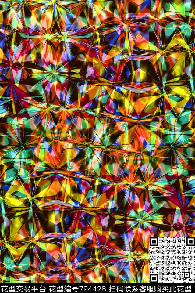 十字菱形不规则几何传统印花华亿平台下载（图片编号: 794428） - 瓦栏（Walan）