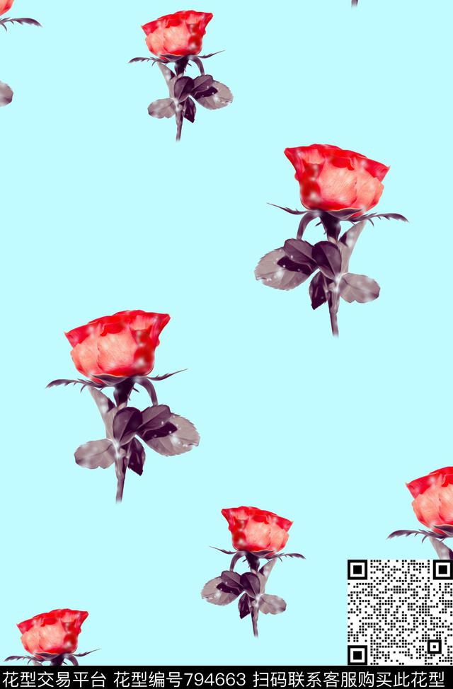 花卉purity华亿平台fresh2purity华亿平台carry1数码印花华亿平台下载（图片编号: 794663） - 瓦栏（Walan）