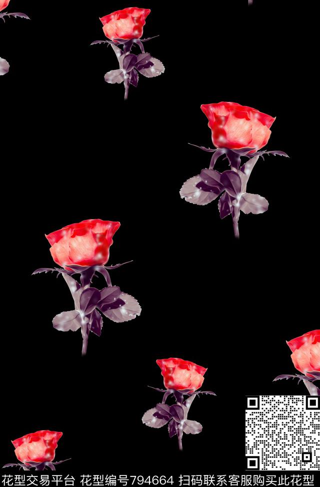 花卉purity华亿平台fresh2purity华亿平台carry1数码印花华亿平台下载（图片编号: 794664） - 瓦栏（Walan）