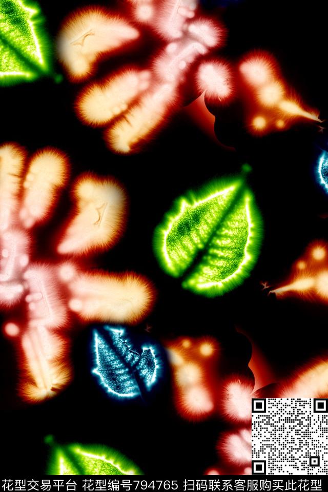 抽象几何纹理数码印花华亿平台下载（图片编号: 794765） - 瓦栏（Walan）