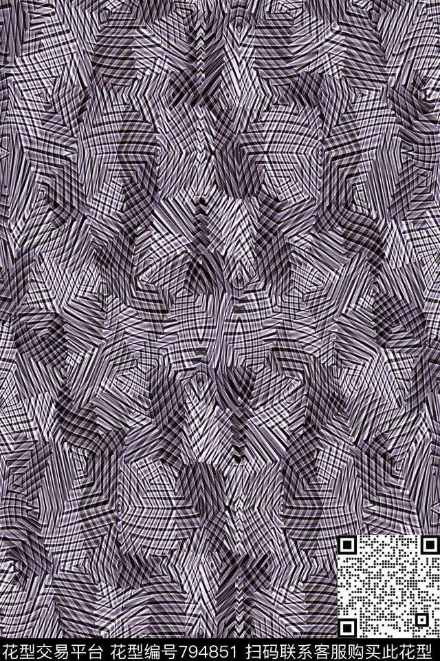 几何条纹菱形三角形传统印花华亿平台下载（图片编号: 794851） - 瓦栏（Walan）