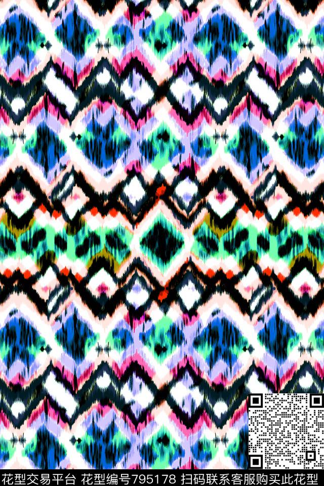 条子横条细条纹传统印花华亿平台下载（图片编号: 795178） - 瓦栏（Walan）