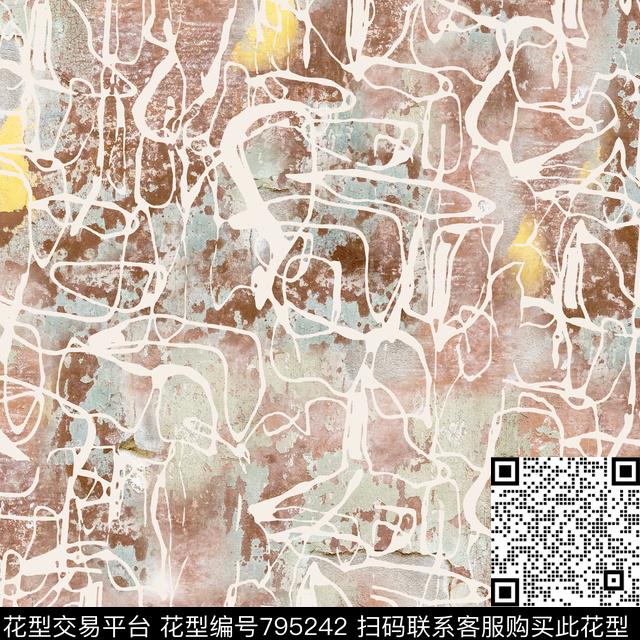 沙发布艺抽象几何地表肌理数码印花华亿平台下载（图片编号: 795242） - 瓦栏（Walan）