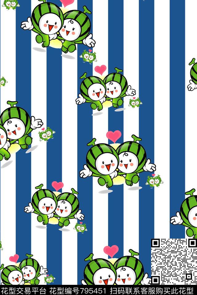 卡通Q版数码印花华亿平台下载（图片编号: 795451） - 瓦栏（Walan）