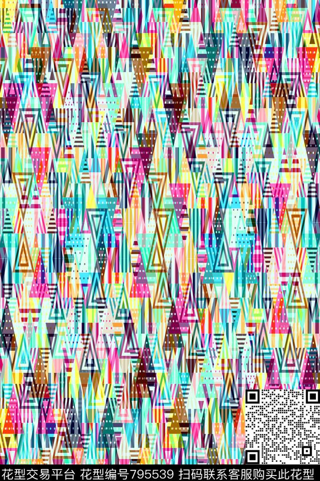 不规则几何色块菱形传统印花华亿平台下载（图片编号: 795539） - 瓦栏（Walan）