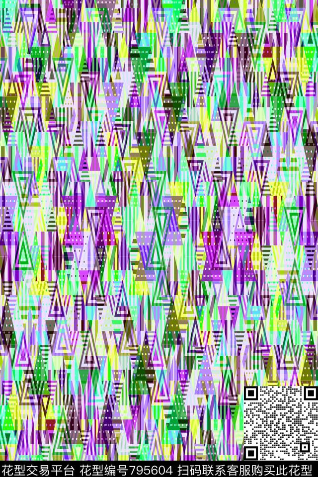 不规则几何色块菱形传统印花华亿平台下载（图片编号: 795604） - 瓦栏（Walan）