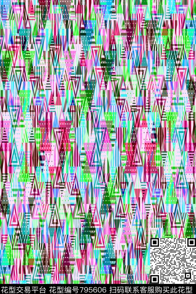 不规则几何色块菱形传统印花华亿平台下载（图片编号: 795606） - 瓦栏（Walan）