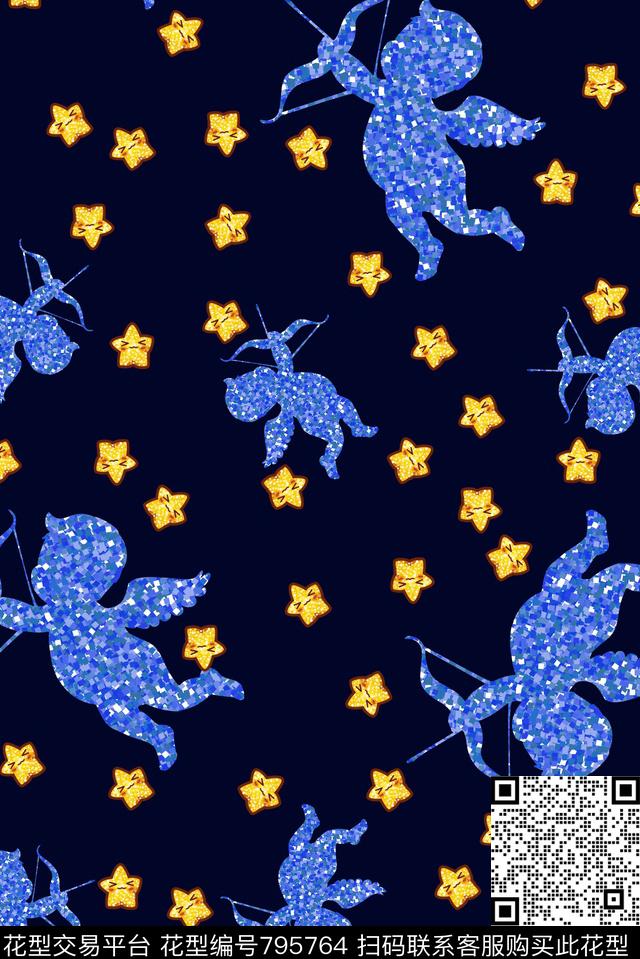 婴童童装卡通数码印花华亿平台下载（图片编号: 795764） - 瓦栏（Walan）