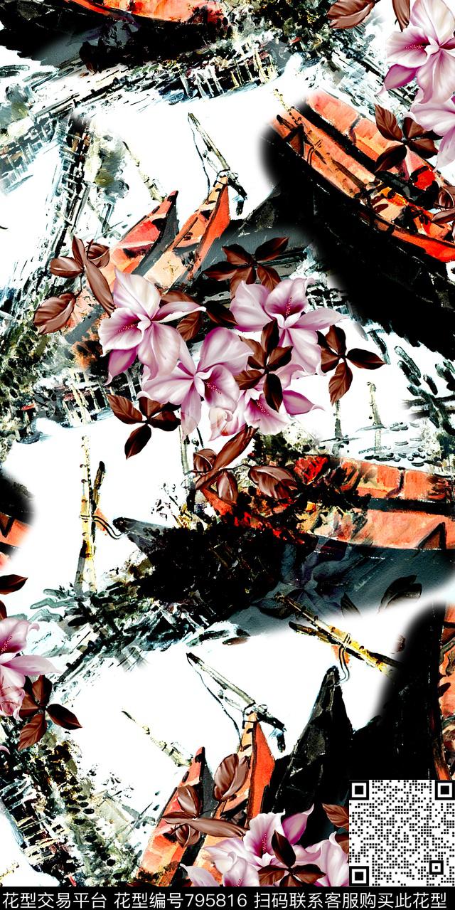 花卉乱花数码数码印花华亿平台下载（图片编号: 795816） - 瓦栏（Walan）