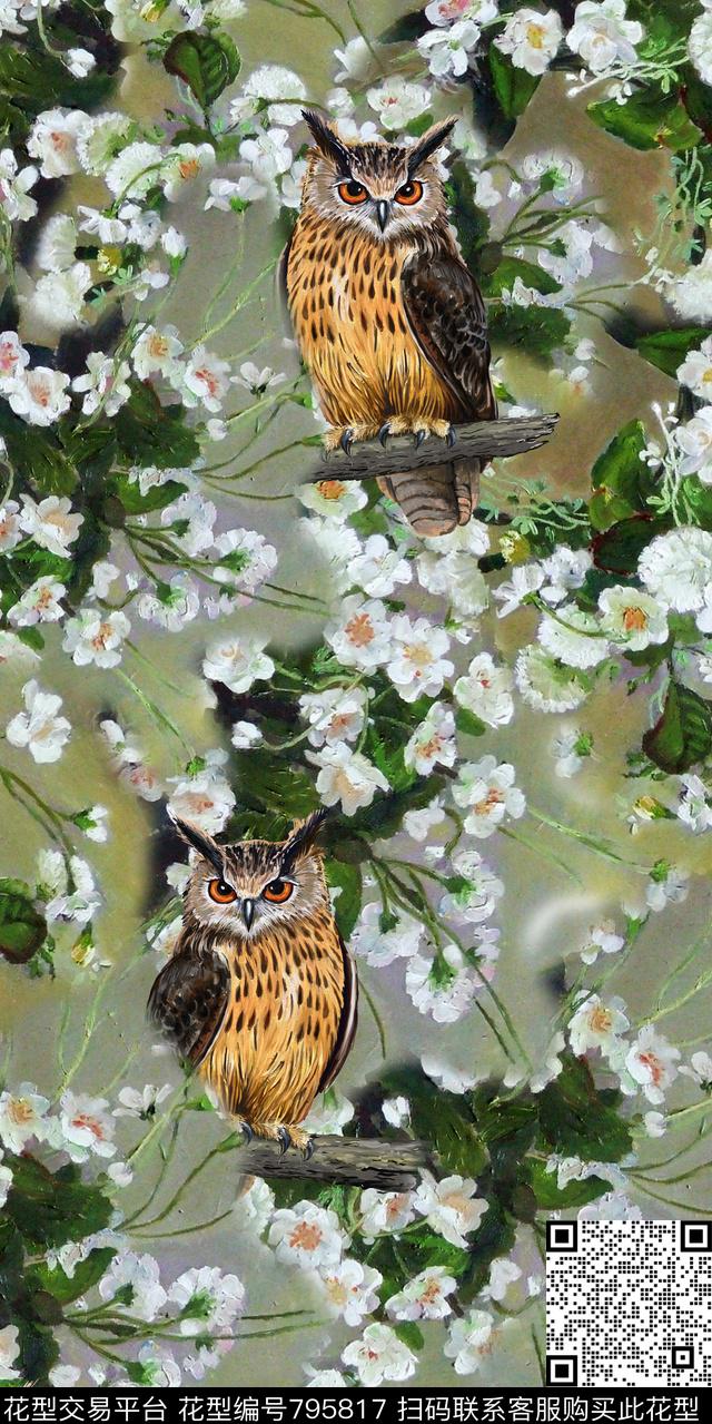 花朵乱花花卉数码印花华亿平台下载（图片编号: 795817） - 瓦栏（Walan）